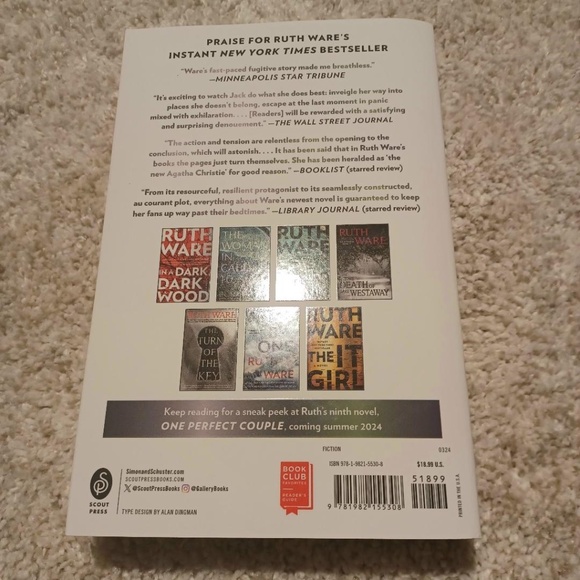 RUTH WARE Zero Days ~ Softcover BRAND NEW! - Picture 3 of 4